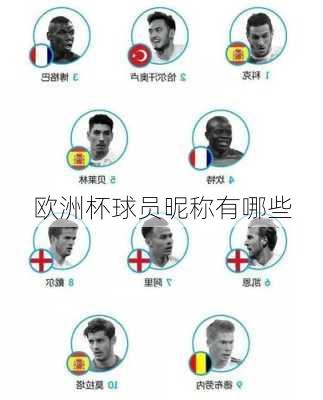 欧洲杯球员昵称有哪些-第1张图片-楠锦体育网