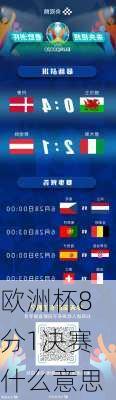 欧洲杯8分1决赛什么意思-第1张图片-楠锦体育网